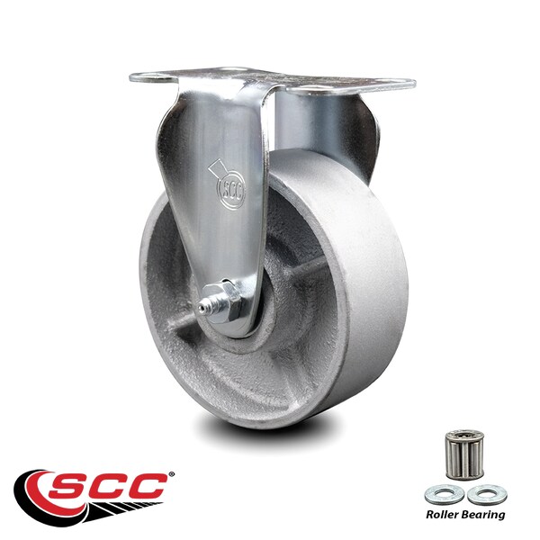 4 Inch Semi Steel Wheel Rigid Top Plate Caster